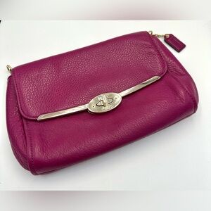 Coach VTG Madison 49738 Cranberry Pebbled Leather Bag *No Strap*